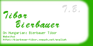 tibor bierbauer business card